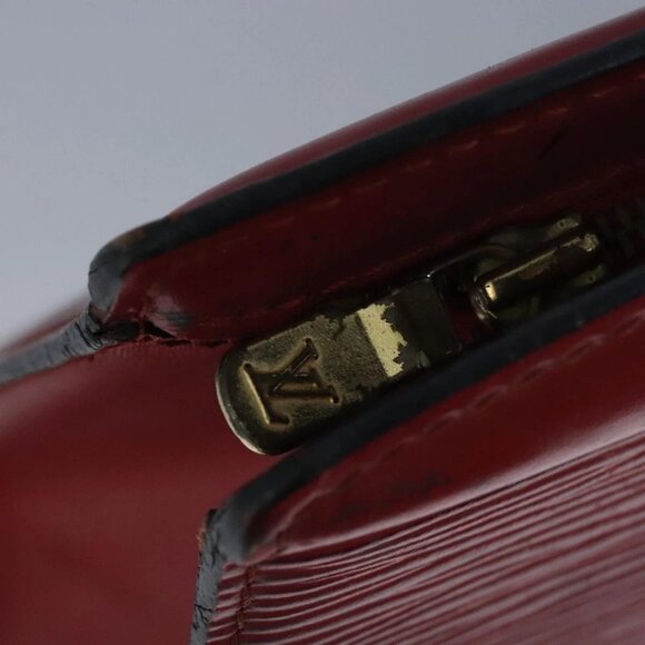 LOUIS VUITTON Epi Trousse Crete Clutch Bag Red M48407 LV Auth 99072 - Picture 9 of 16
